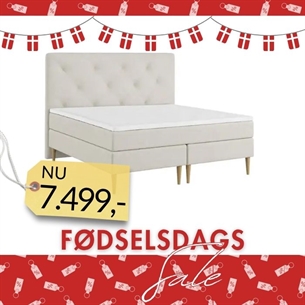 Nordic Heaven Dobbelt Kontinentalseng m. Urban sengegavl – Sand